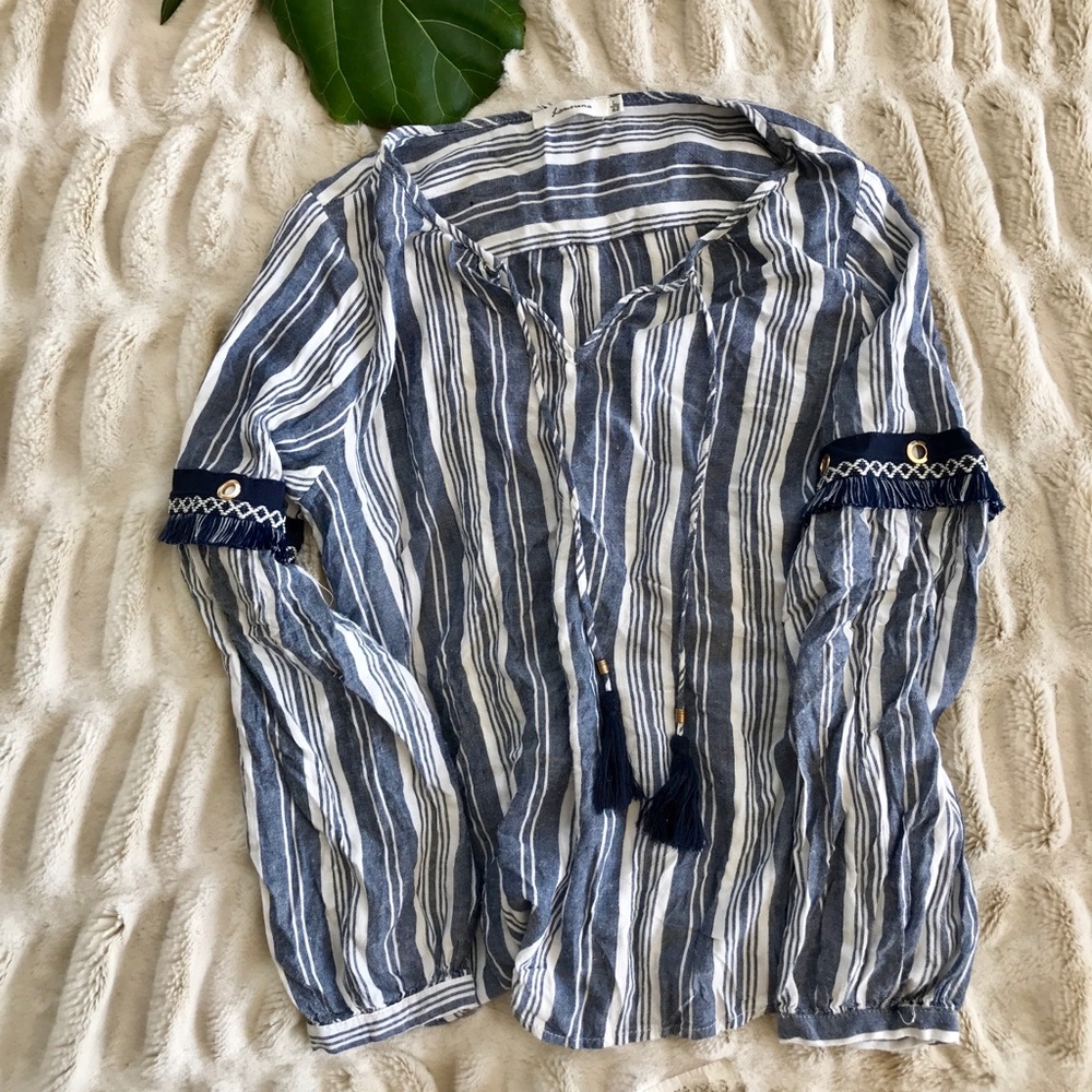 Spaniard Striped Blouse